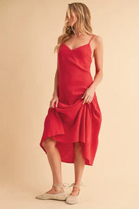 Aemi+Co Side Button Midi Cami Dress - Brittney MADE