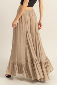 HYFVE High-Waist Ruffle Flared Wide Leg Pants - Brittney MADE