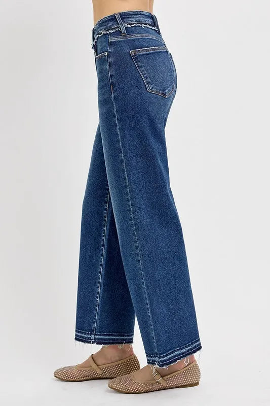 RISEN Full Size Tummy Control Bootcut Jeans Plus Size - Brittney MADE