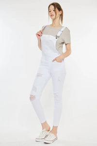 Kancan Distressed Skinny Denim Overalls - Brittney MADE