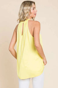 Culture Code Lace Panel Sleeveless Round Neck Top - Brittney MADE