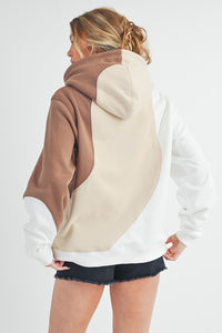 Aemi + Co Color Block Hoodie with Kangaroo Pocket - Brittney MADE