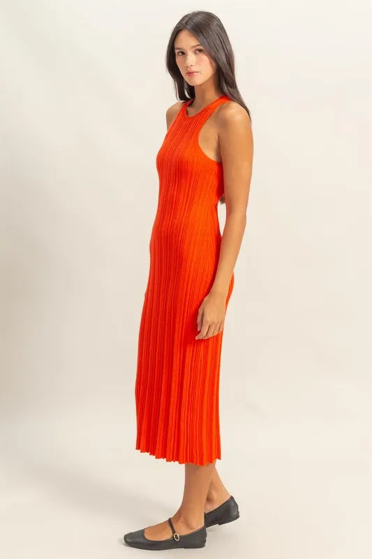 HYFVE Round Neck Bodycon Ribbed Knit Dress - Brittney MADE