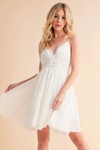 Aemi+Co Lace Detail Mini Cami Dress - Brittney MADE