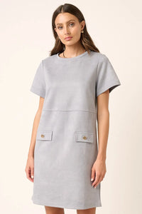 Mittoshop Suede Short Sleeve Mini Dress - Brittney MADE