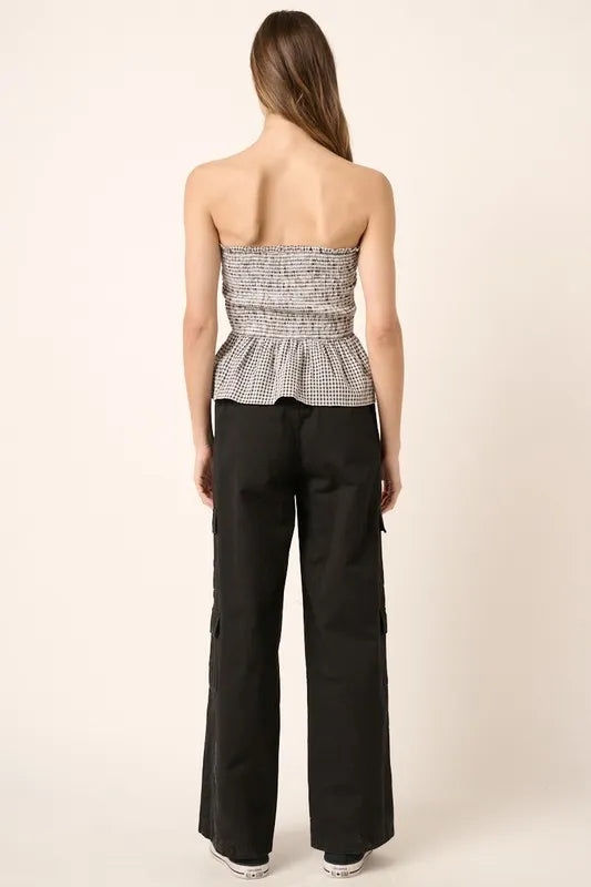 Mittoshop Low Rise Elastic Cover Waistband Cargo Pants - Brittney MADE