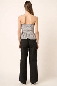 Mittoshop Low Rise Elastic Cover Waistband Cargo Pants - Brittney MADE