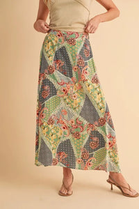 Aemi + Co Printed Maxi Skirt - Brittney MADE