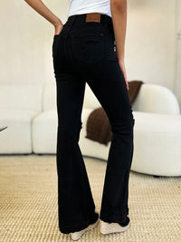 Judy Blue Full Size High Waist Distressed Flare Jeans - Brittney MADE