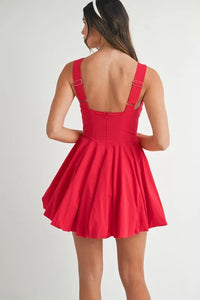 MABLE Poplin Square Neckline Bubble Mini Dress - Brittney MADE