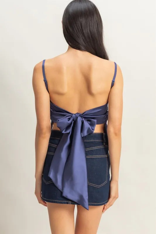 HYFVE Satin Back Tie Detail Cami - Brittney MADE