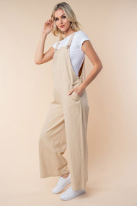 White Birch Sleeveless Wide Leg Jumpsuit - Brittney MADE