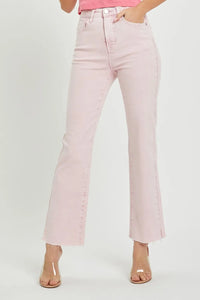 RISEN Full Size High Rise Tummy Control Straight Jeans - Brittney MADE