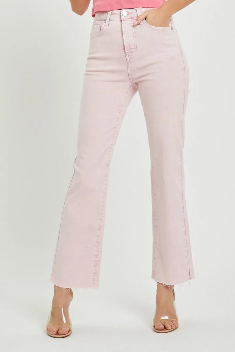 RISEN Full Size High Rise Tummy Control Straight Jeans - Brittney MADE