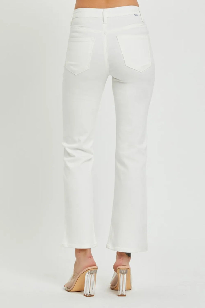 RISEN Full Size Mid Rise Jeans with Pockets - Brittney MADE