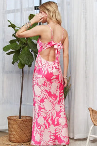 ADORA Print Spaghetti Strap Maxi Dress - Brittney MADE