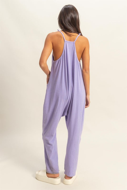 HYFVE Relaxed Fit Mineral Washed Overalls with Pockets - Brittney MADE