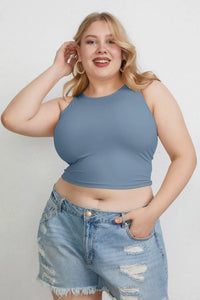 Basic Bae Full Size Round Neck Slim Tank - Brittney MADE