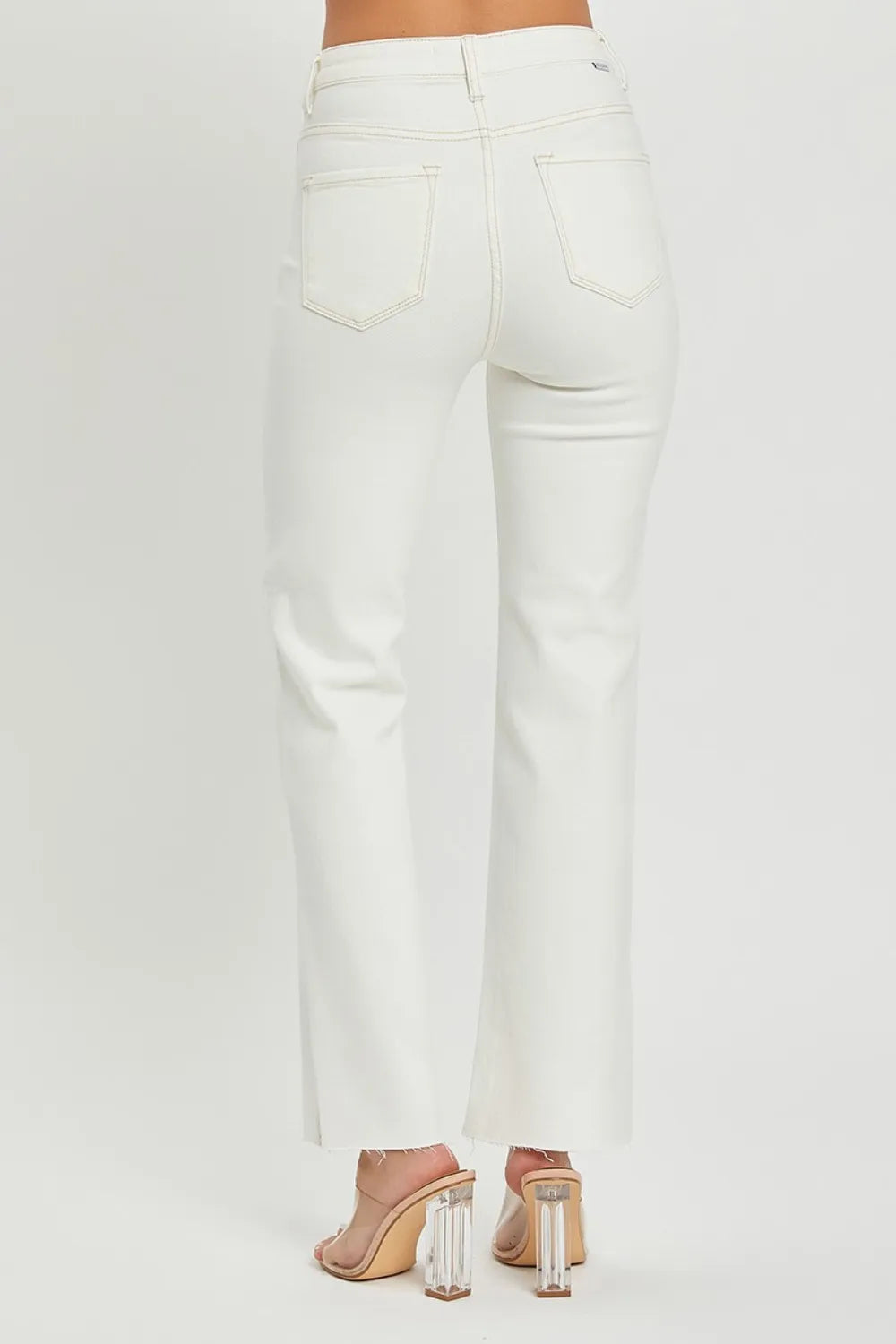 RISEN Full Size High Rise Tummy Control Straight Jeans - Brittney MADE