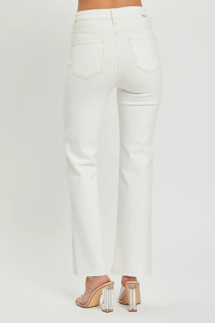 RISEN Full Size High Rise Tummy Control Straight Jeans - Brittney MADE
