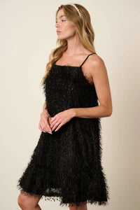 Mittoshop Feather Ruffle Hem Mini Cami Dress - Brittney MADE