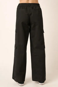 Mittoshop Low Rise Elastic Cover Waistband Cargo Pants - Brittney MADE