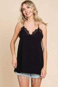 Culture Code Lace Detail Spaghetti Strap Cami - Brittney MADE
