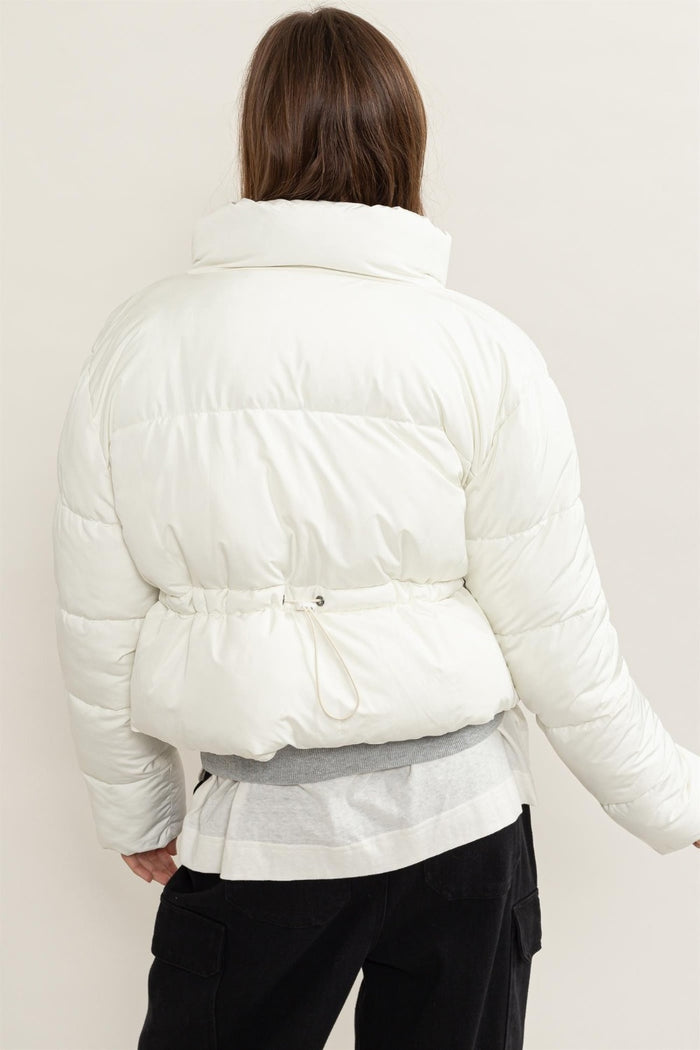 HYFVE Quilted Back Drawstring Puffer Jacket - Brittney MADE