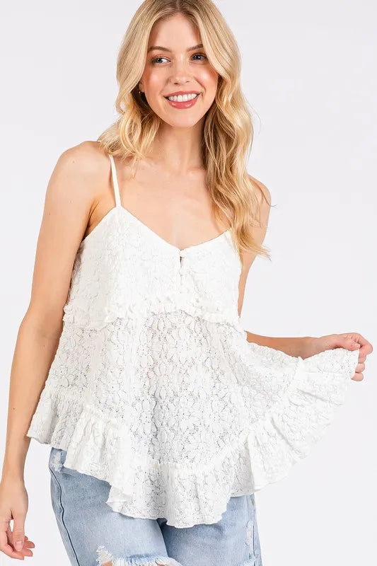 Mittoshop Textured V-Neck Cami - Brittney MADE