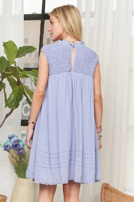 ADORA Loose Textured Babydoll Dress - Brittney MADE