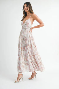 MABLE Floral Print Tiered Cami Maxi Dress - Brittney MADE