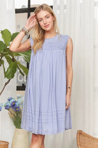 ADORA Loose Textured Babydoll Dress - Brittney MADE