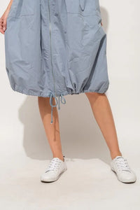 And The Why Front Zipper Overall Dress with String Details - Brittney MADE