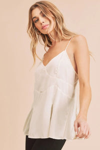 Aemi + Co Tie Back V-Neck Cami - Brittney MADE