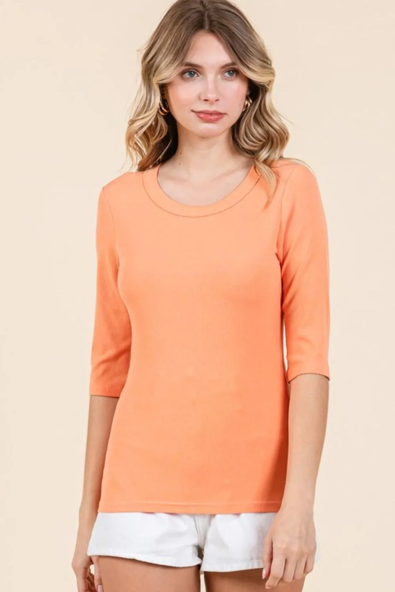 Mittoshop Round Neck Half Sleeve T-Shirt - Brittney MADE