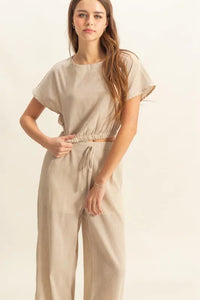 HYFVE Round Neck Short Sleeve Top and Pants Set - Brittney MADE