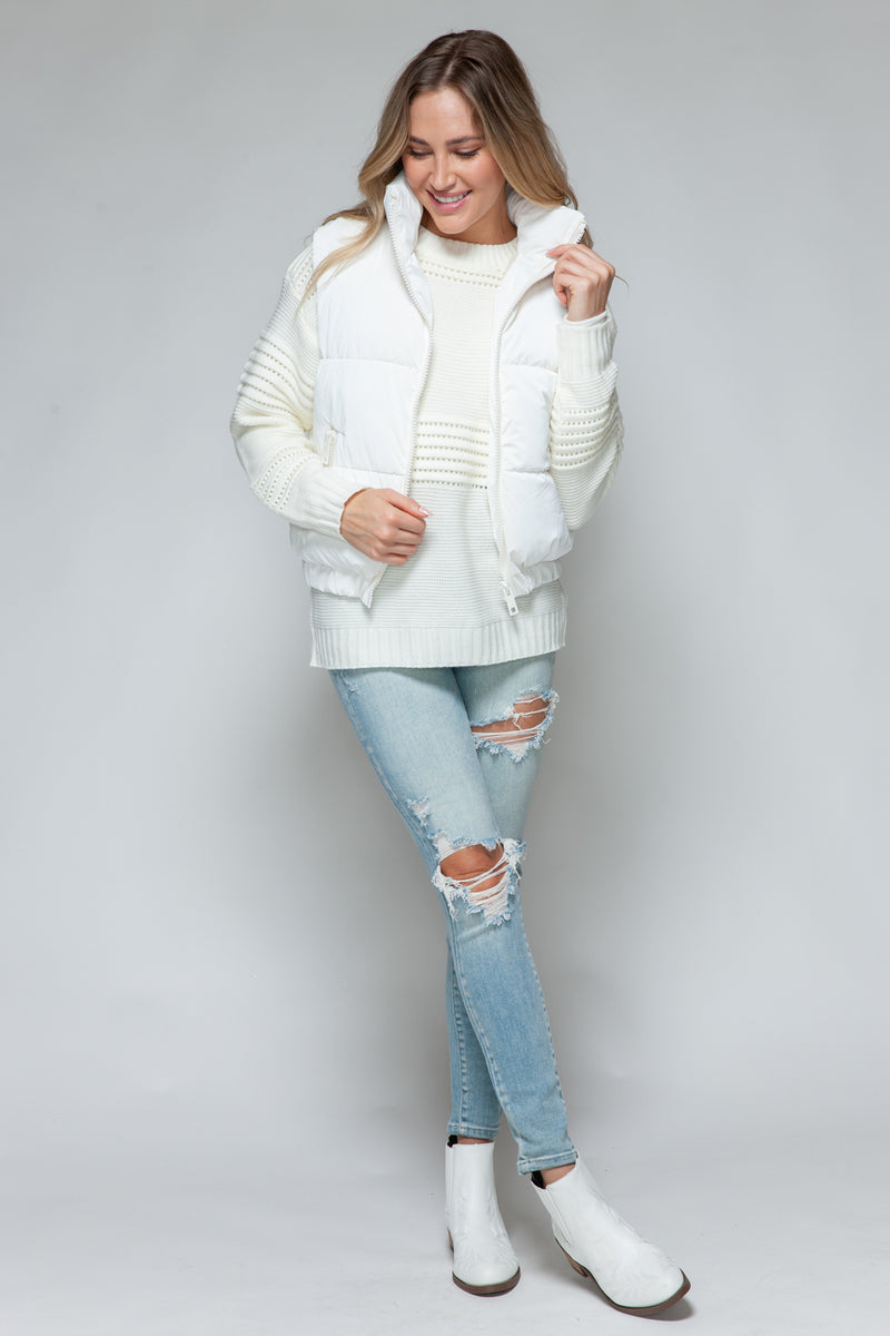 Snobbish Fine Fur Lining Quilted Vest - Brittney MADE