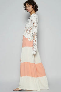 POL Two Tone Drawstring Wide Leg Pants - Brittney MADE