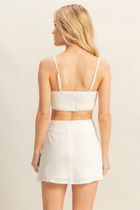 HYFVE Ruched Bra Top and Mini Skirt Set - Brittney MADE