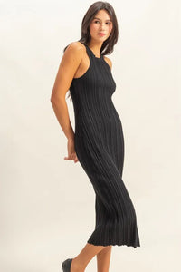 HYFVE Round Neck Bodycon Ribbed Knit Dress - Brittney MADE