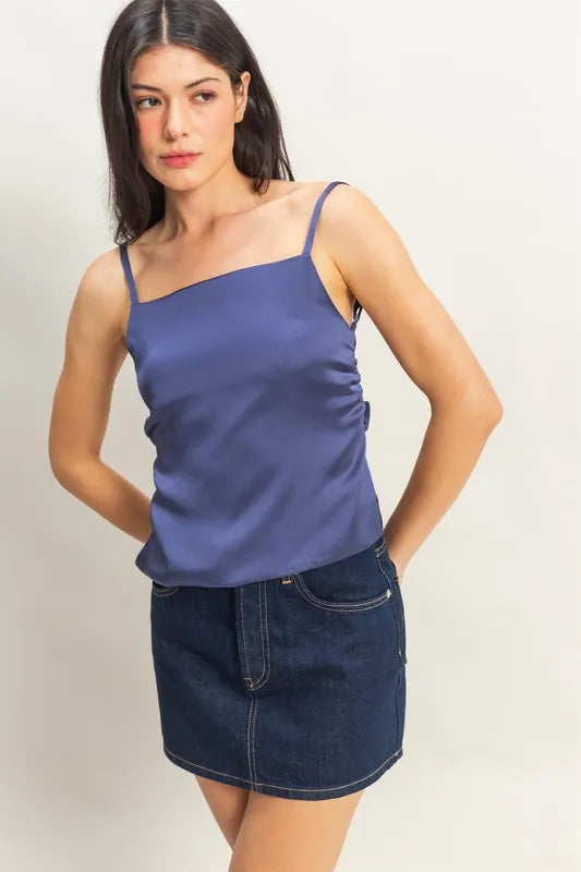 HYFVE Satin Back Tie Detail Cami - Brittney MADE