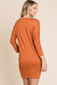 Culture Code Full Size Dolman Sleeve Mini Dress - Brittney MADE