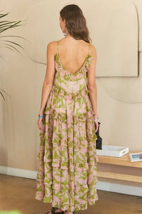 ADORA Ruffled Tiered Scoop Neck Cami Dress - Brittney MADE