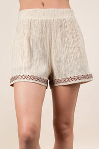 VERY J Crinkled Woven Shirt Top & Shorts Set - Brittney MADE