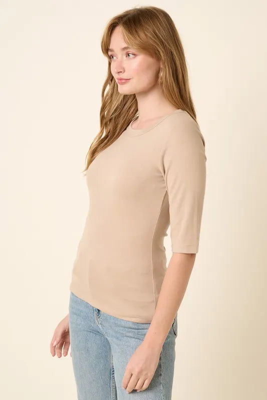Mittoshop Round Neck Half Sleeve T-Shirt - Brittney MADE