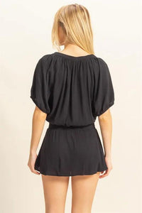 HYFVE Drawstring Hem Short Sleeve Top and Skort Set - Brittney MADE