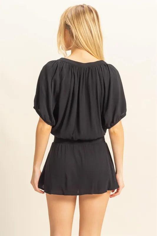 HYFVE Drawstring Hem Short Sleeve Top and Skort Set - Brittney MADE