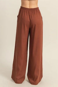 HYFVE Elastic Waist Wide Leg Pants - Brittney MADE