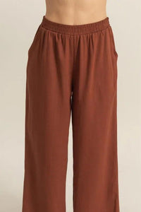 HYFVE Elastic Waist Wide Leg Pants - Brittney MADE