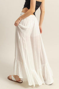 HYFVE High-Waist Ruffle Flared Wide Leg Pants - Brittney MADE